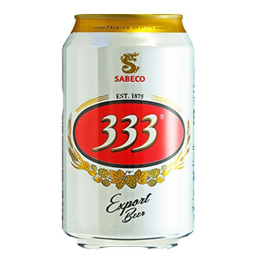 333 （バーバーバー）330ml 5.5% 缶 ベトナム ビール - ビール