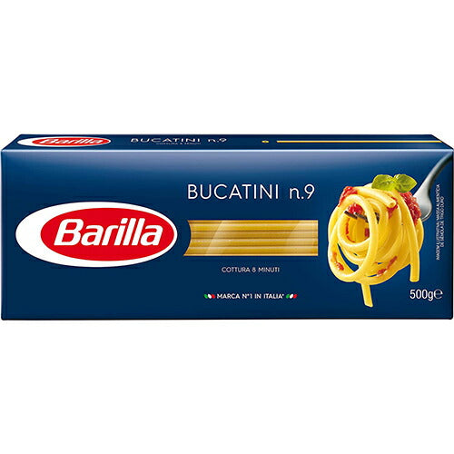 バリラ ブカティーニ No.9 容量：500g イタリア産 セモリナ