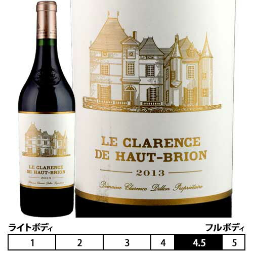 飲料 未開栓 ル クラレンス ド オー ブリオン 2013 750ml 13% 赤ワイン